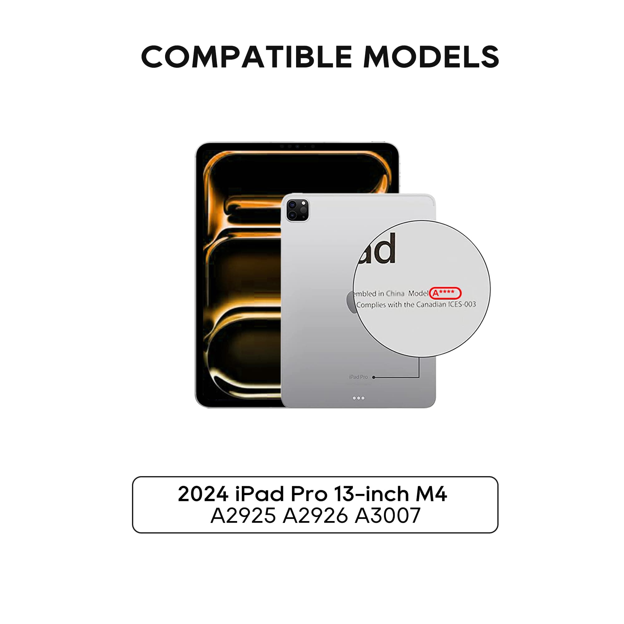 Wireless Keyboard Case for Apple iPad Pro 2024 13 inch, M4 A2925 A2926 A3007: 360° Rotating Stand, Multi-Touch Trackpad RGB Backlit Space Gray