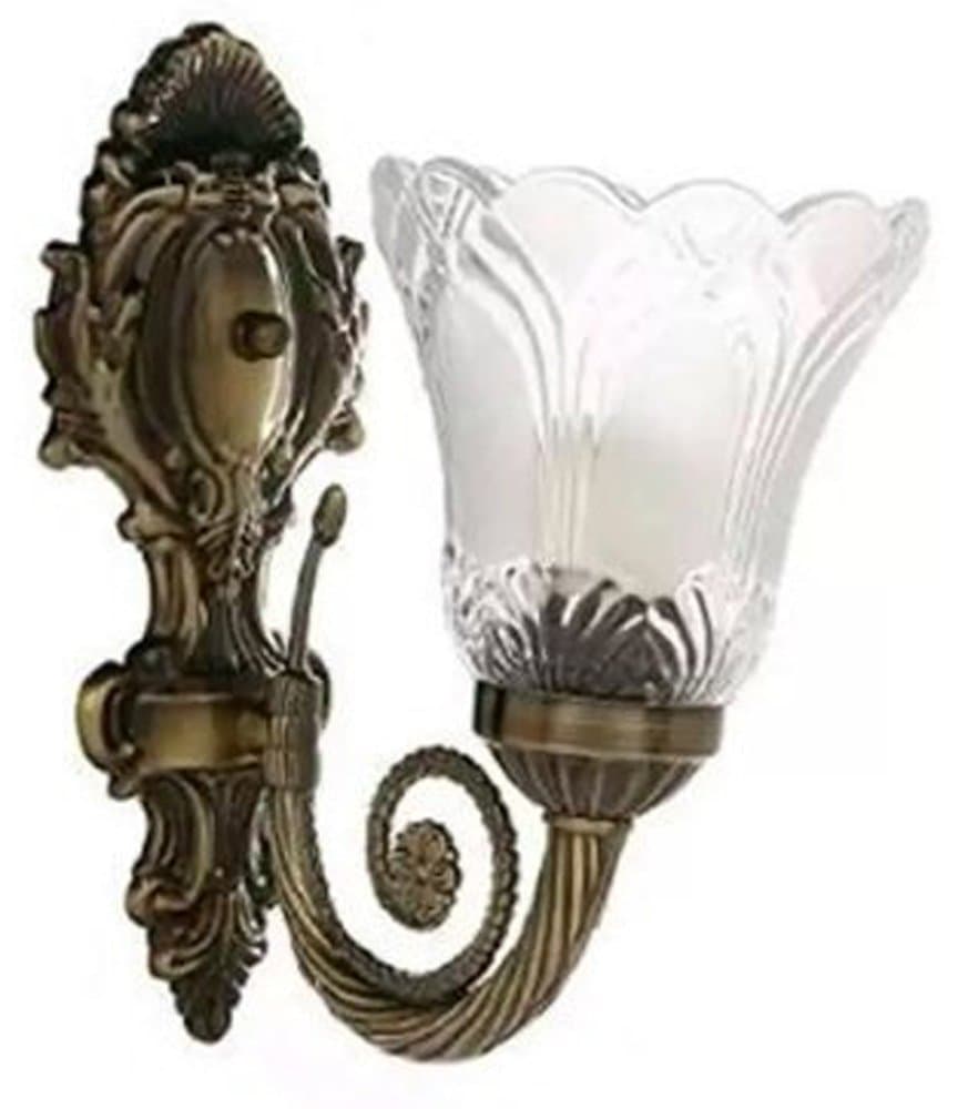 Eisa Ample Wings Antique Brass Portuguese Style without Bulb Wall Light (Bronze)