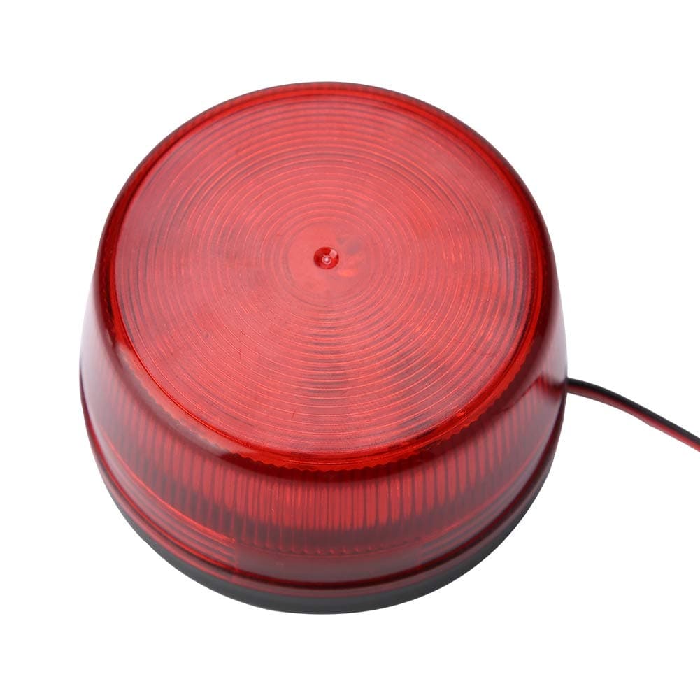 Red Flashing LED Alarm Light Security Alarm Light Strobe Warning Lamp Continuously and Quickly Flash Better Warning Effect, Suitable for Various Road Cones, Warning Columns,