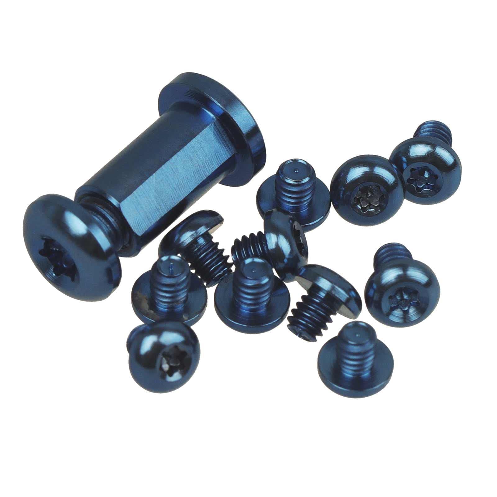 A.I.FORCE 13Pcs Custom Titanium Alloy Torx Screw and Pivot Set for Benchmade 535 BUGOUT, Includes Handle and Pocket Clip Screws (Blue)