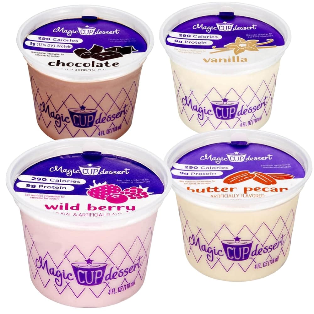 Nutrtitional Supplement Variety Pack, 4 oz. cup (Pack of 24) (6 Choc, 6 Vanilla, 6 Butter Pecan, 6 Wild Berry)