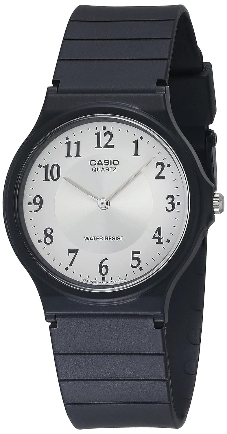 Casio 3-Hand Analog Water Resistant Watch (Black)