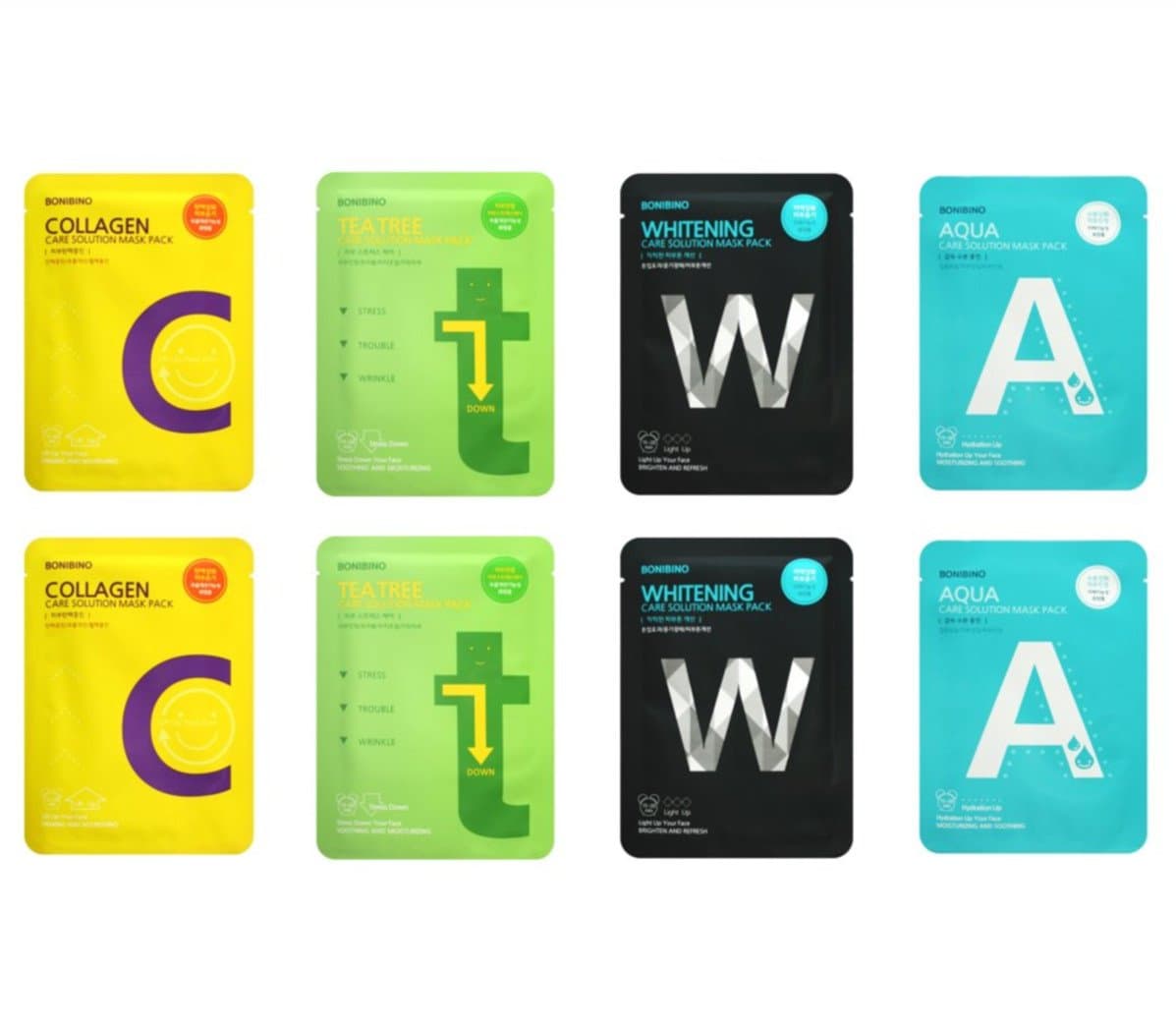 Bonibino Care Solution Mask Pack of 8