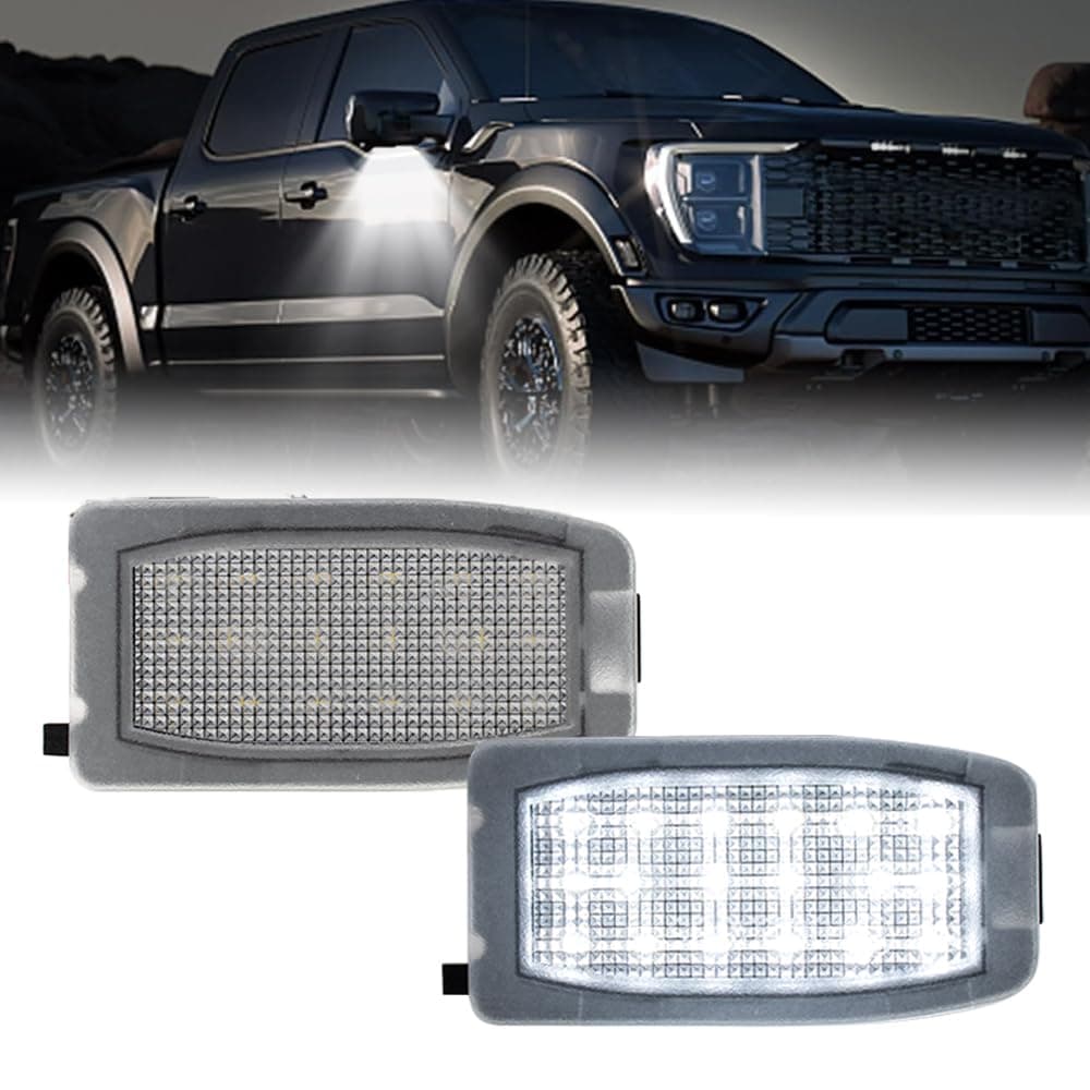 nsautolighting LED Side Mirror Puddle Lights Asssembly for 2004-2015 Niss'an Titan/Armada 2004-2010 Infiniti QX56 Mirror Puddle Turn Signal Indicator Lamps OEM 26442-7S600