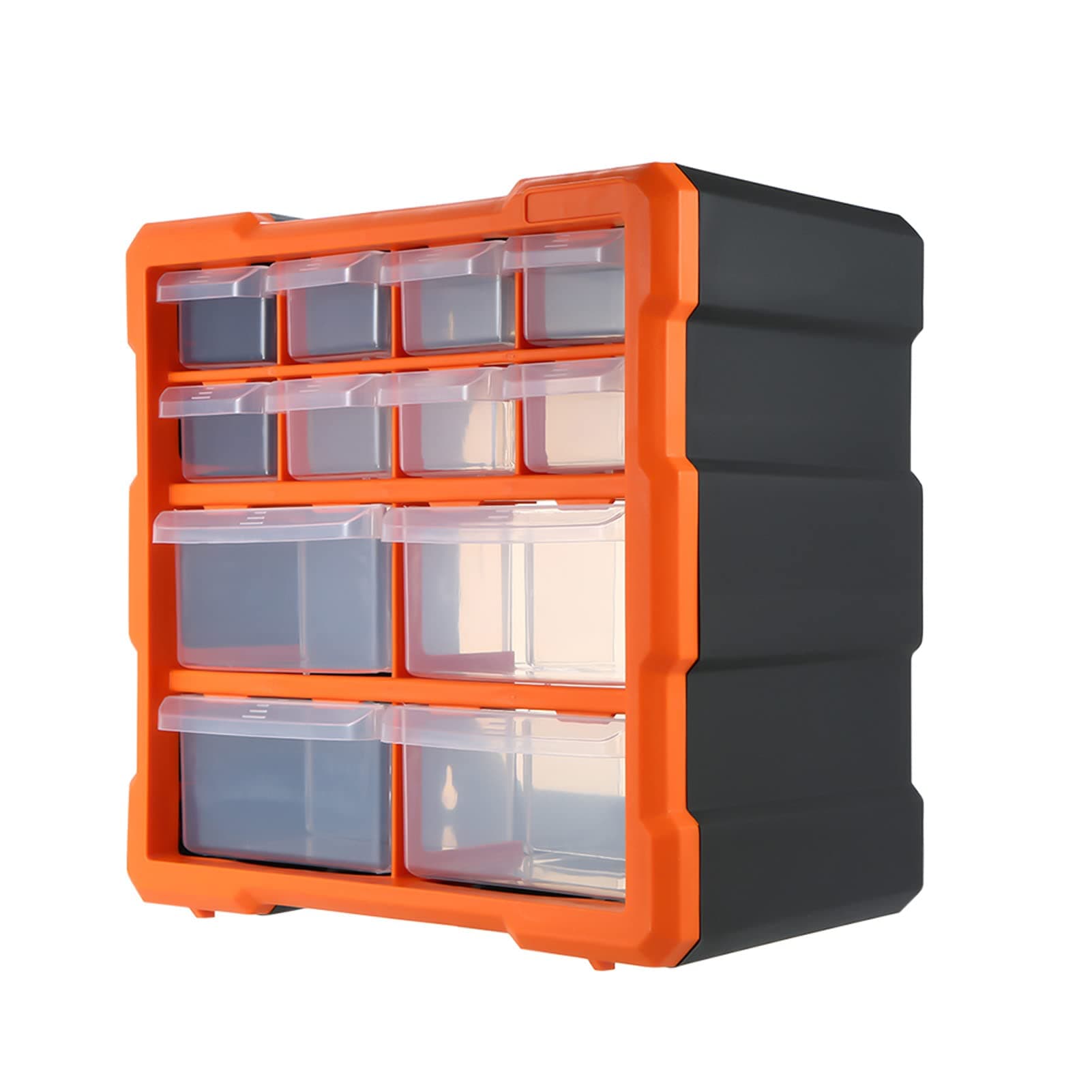 Drawer Plastic Parts Storage Box Multe Compartments Slot Hardware Box Organizer Craft Cabinet Tools Components Container Accessories Storage Case with 12 Dividers Grids