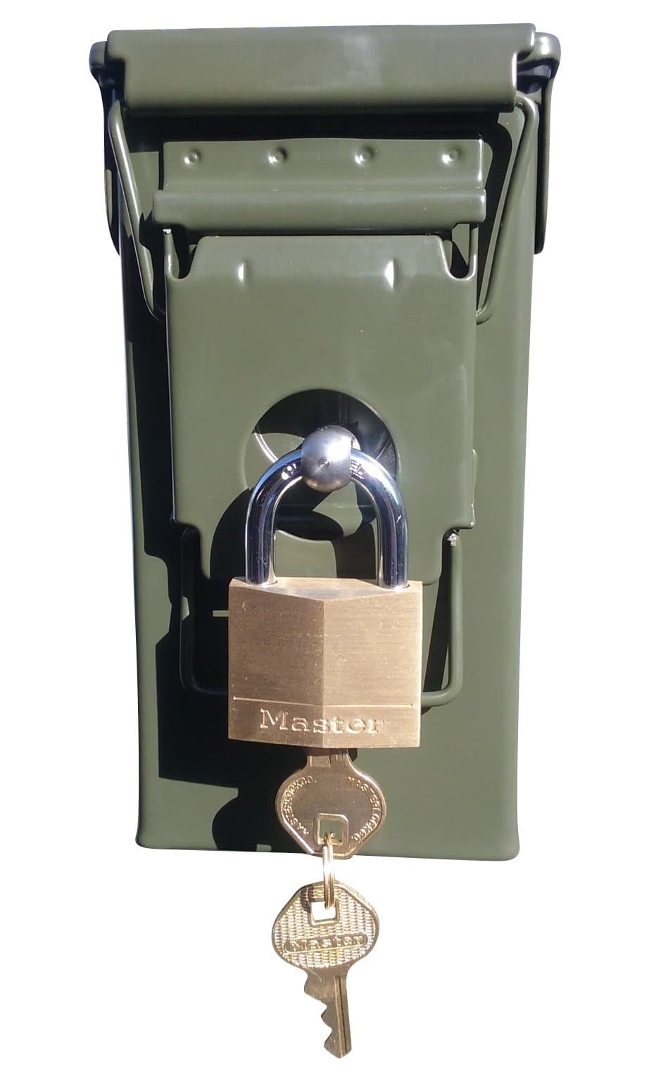 Ammo Can Man, LLC New Blank 30 Cal Lockable ammo can with Master Lock and lock mechanism installed