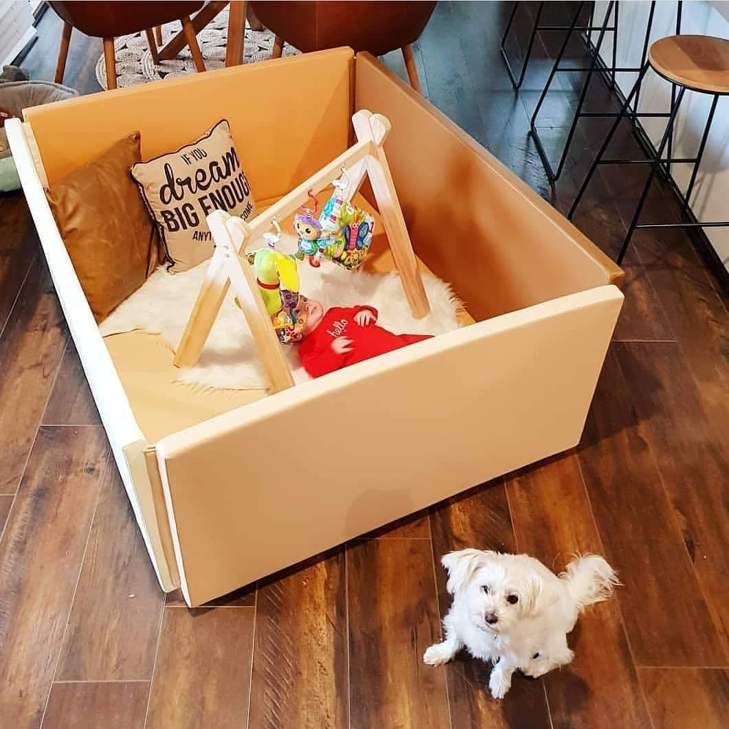 Foldaway Bumper Mat / Bumper Bed / Play Mat / Play Pen Activity Foam Floor Gym Rug - Standard (Coco)