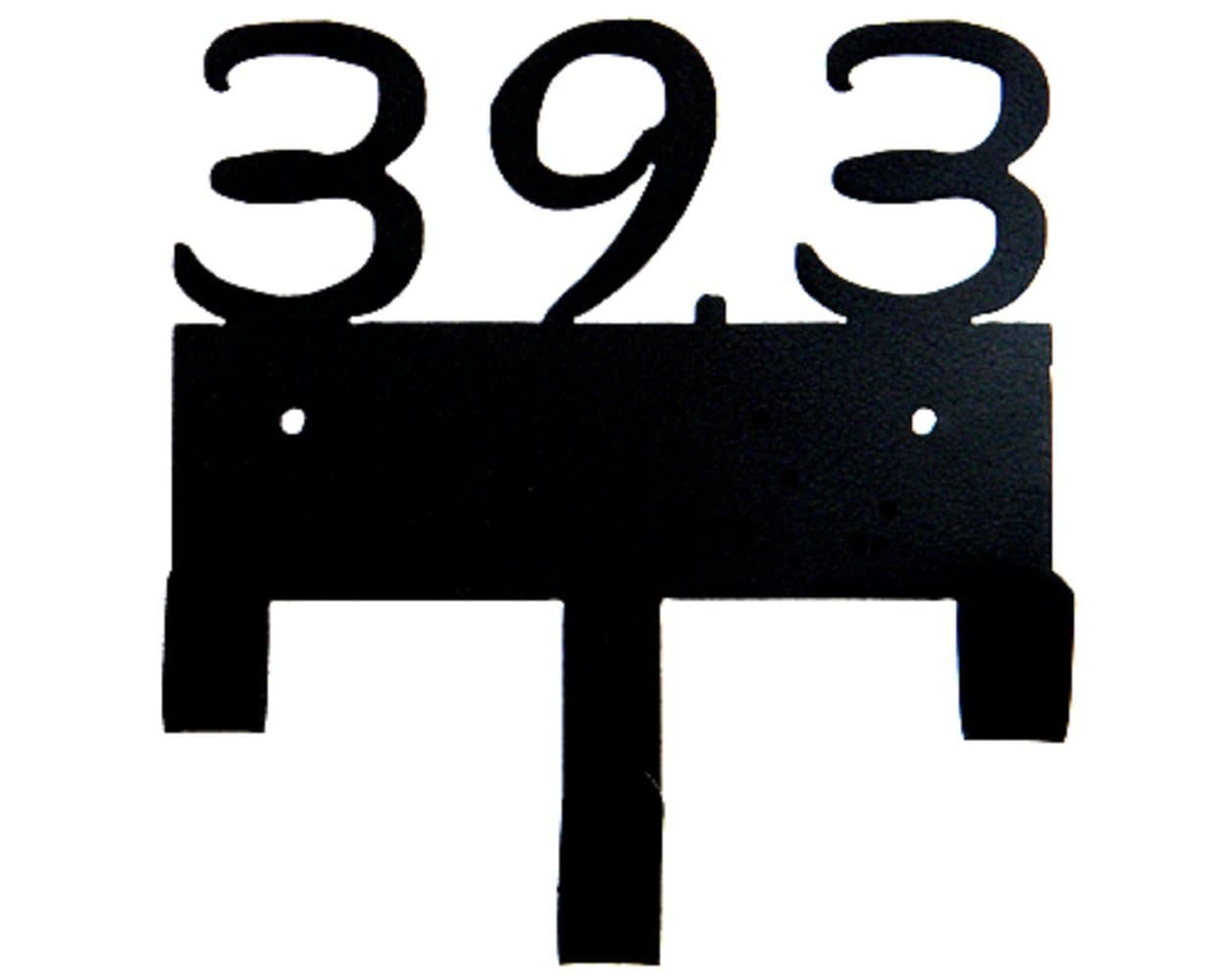 39.3 (Magical Font) Medal Display, 3 Hook, Black