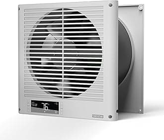 AC Infinity Room to Room Fan 200mm, Two-Way Reversible Airflow Through-the-Wall Fan with Temperature Controller, Quiet Precise 10-Level Speeds for In-Wall Kitchen, Laundry Room, and Workshops, 8-Inch