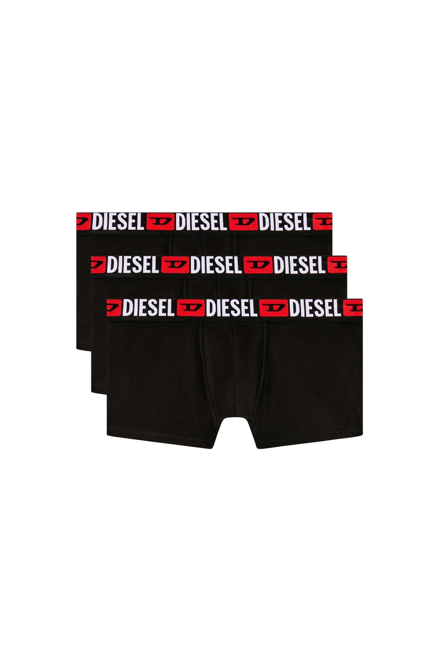 Men’s UMBX-Damien Trunks 3-Pack, Multicolor Stretch Cotton Boxer Briefs with Logo Waistband