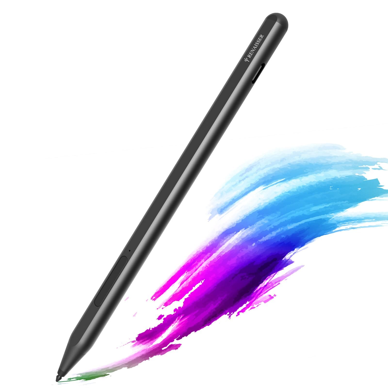 Raphael 510 Stylus Pen for Microsoft Surface, Designed in Houston, Made in Taiwan, Palm Rejection, USB-C Fast Charging, Pen for Surface Pro 12/11/10/9/8/7 & Go & Laptop 1-5 & Book & Studio