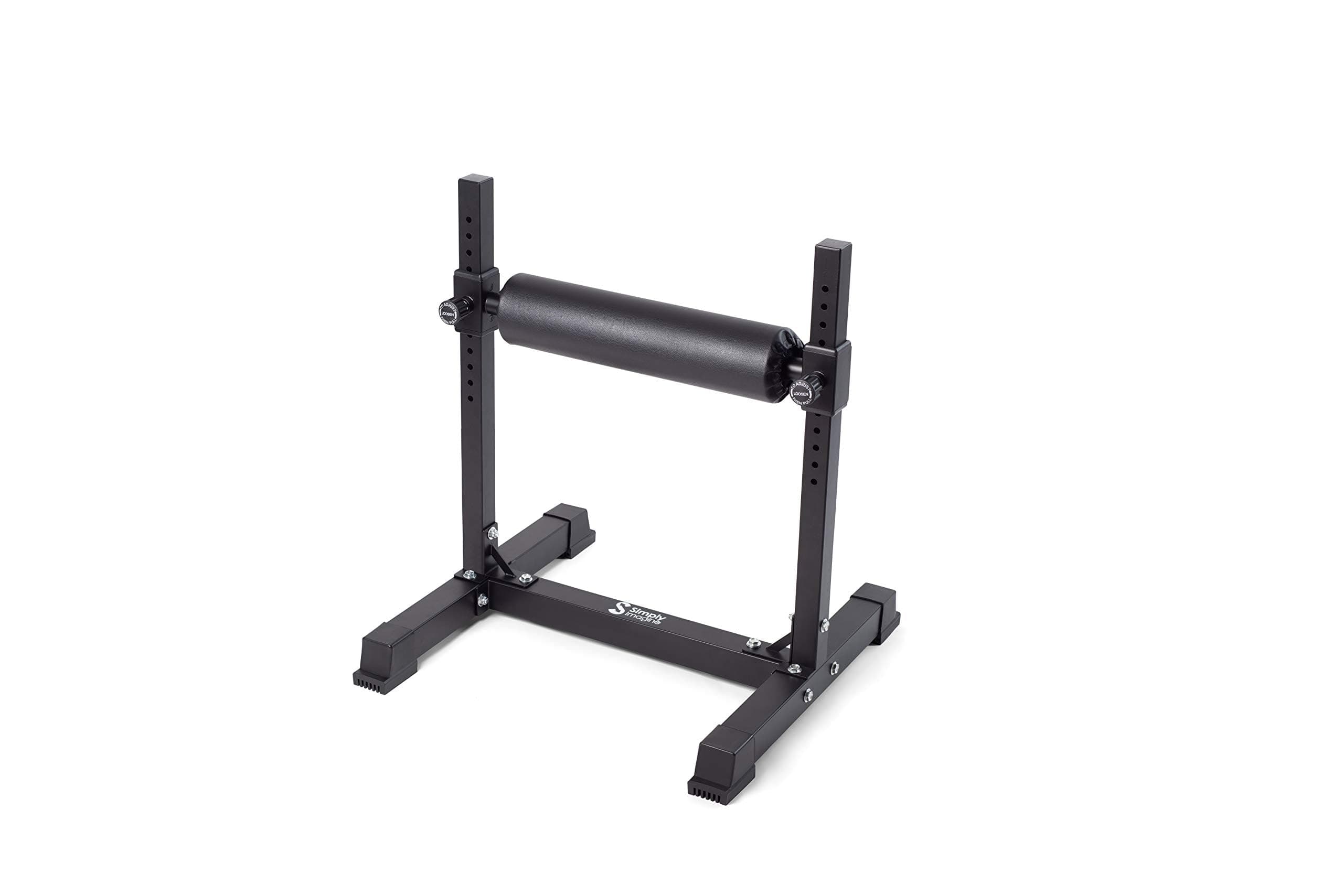 Bulgarian Split Squat Stand- Adjustable Single Leg Squat Stand- Standing Workout, Ultimate Strength Single Leg Squat Roller Bodyweight and Dumbbell Use- Lower Body Muscles Gym Equipment