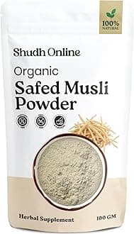 Shudh Online Safed Musli Root Powder, White Musli, Swet Musli, Chlorophytum Borivilianum (100 Gram)