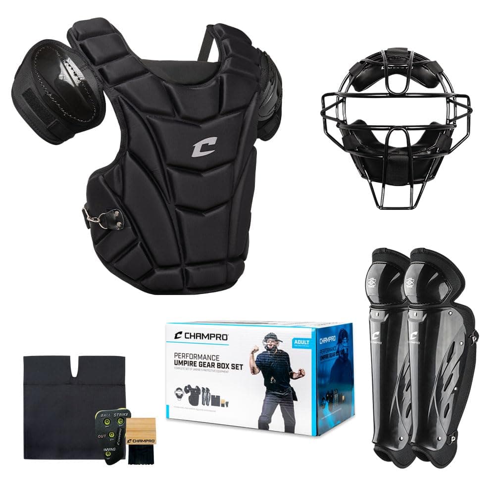 Champro Starter Umpire Kit: Performance Umpire Gear Box Set, Black, One Size (CBSUSK)