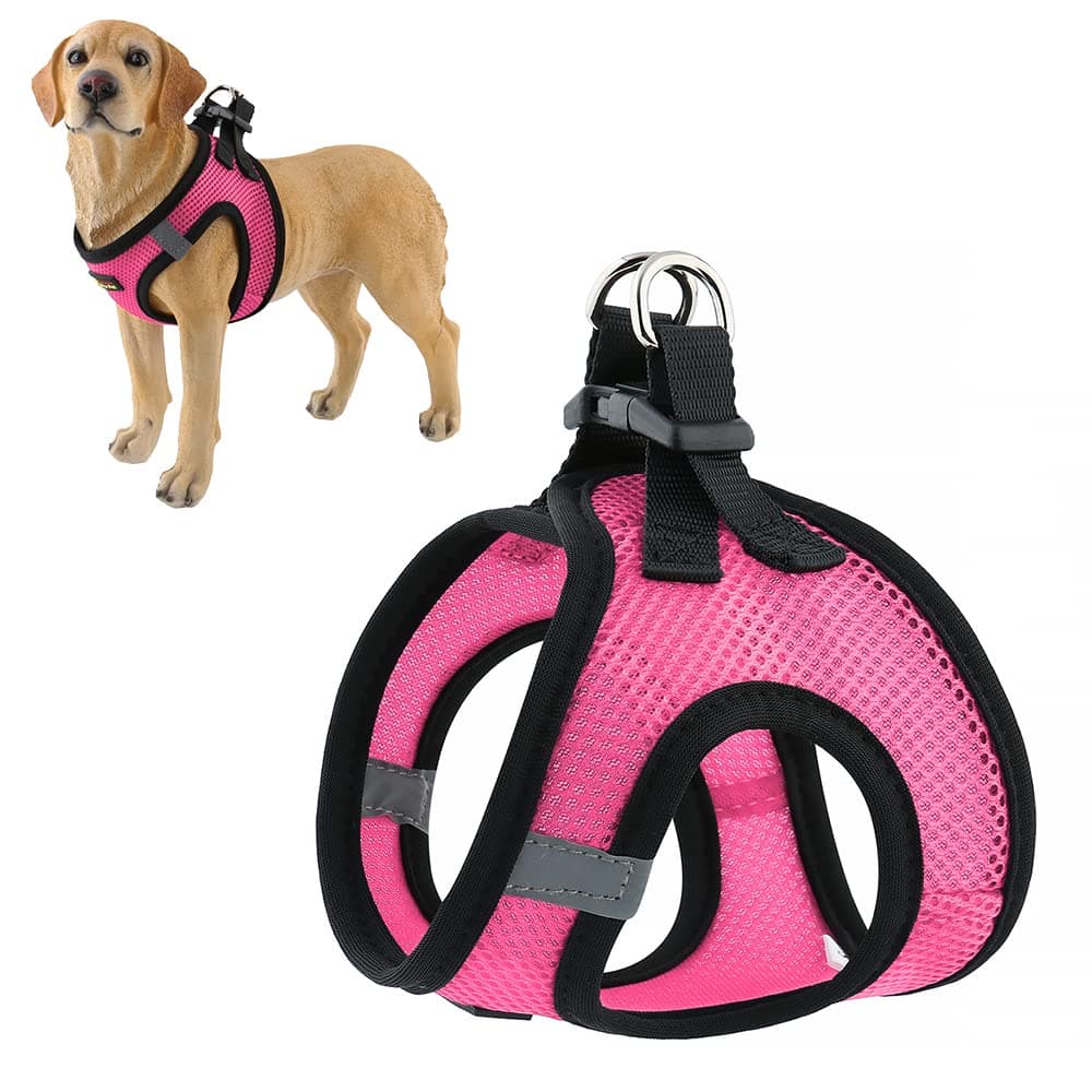 Plutus Pet Step-in Dog Harness, Adjustable Reflective Soft Dog Harness, Breathable Dog Vest Harness for Cats Puppy and Small Medium Dogs