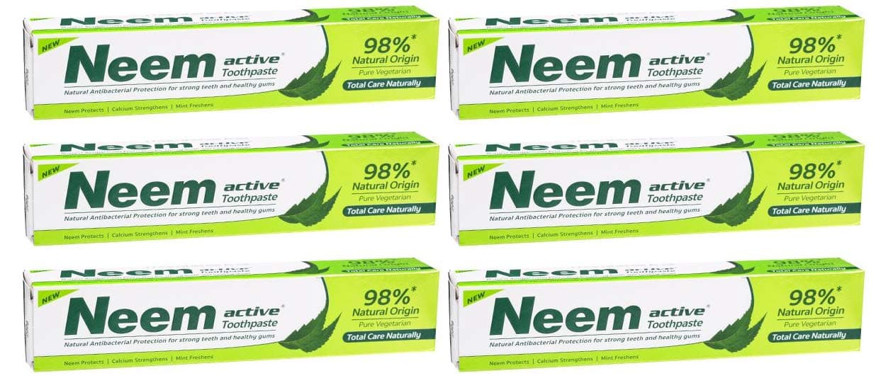 6 x Neem Active Toothpaste 100GM