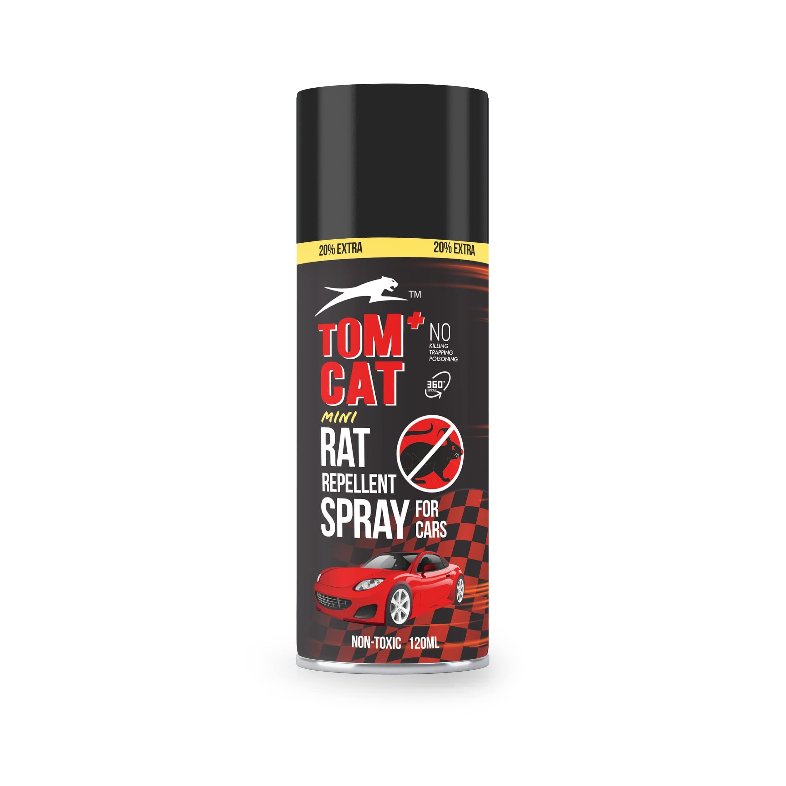 Shadow Securitronics TOM Cat Rat & Mouse Repellent for Car | Rodent Repellent for Car Engine| Highly Effective | Leak Free 100 ML |Pack of 2 - FORMULATION 3X