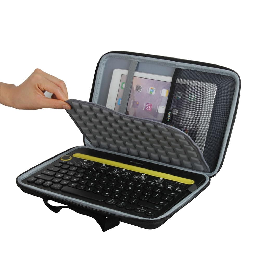Hard Travel Case for Logitech K480 Bluetooth Multi-Device Keyboard