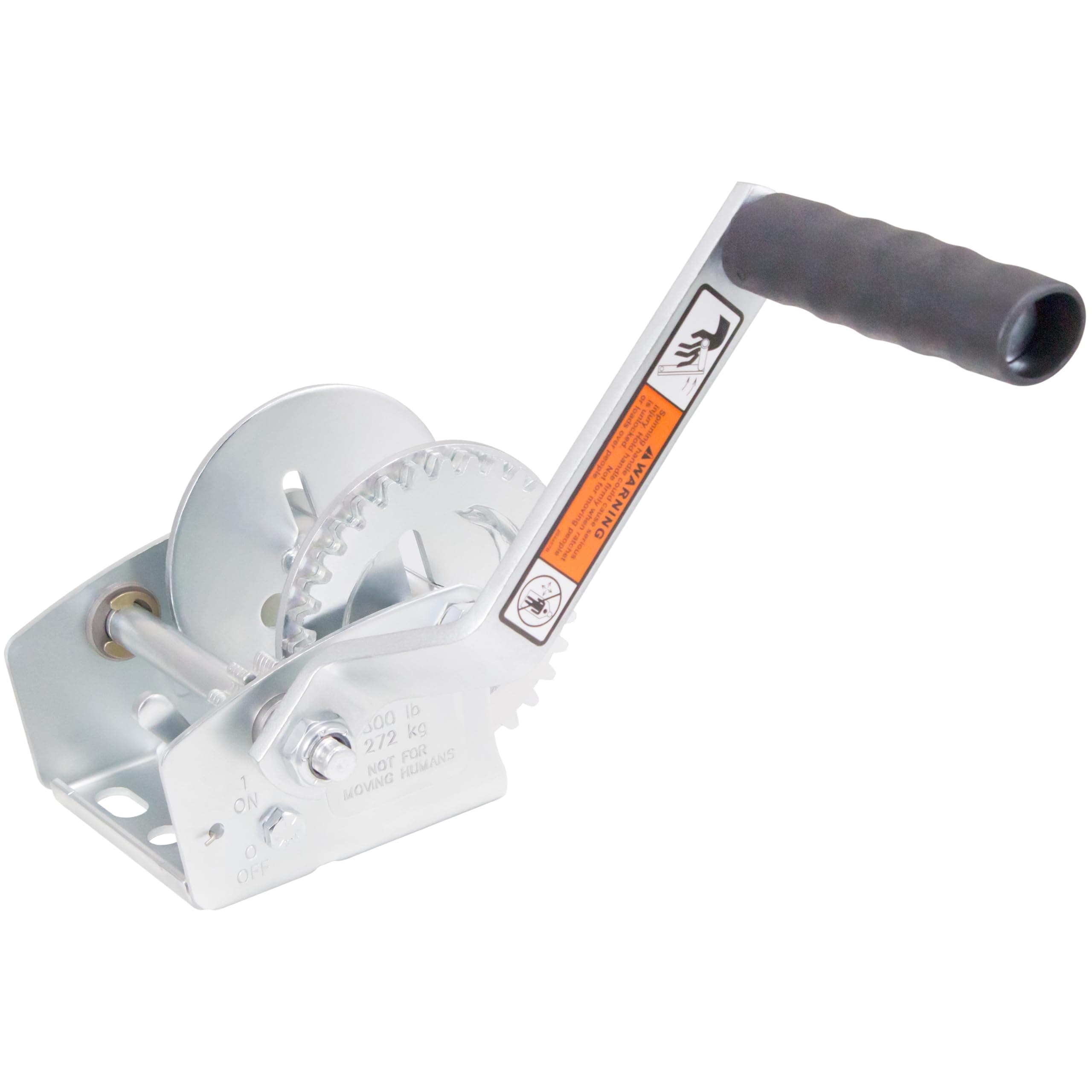 Dutton-Lainson Company - Pulling Winch - 600 lb to 3,200 lb Capacity - Rust-Resistant, for Horizontal Pulling Applications and Hauling - Plated, with or Without Strap, Manual Use - Made in USA