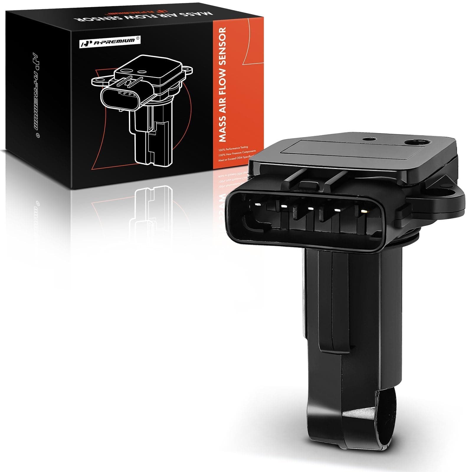 A-Premium Mass Air Flow Sensor Meter 22204-22010 [4,6Cyl DOHC, 5-Pin] Compatible with Toyota Tundra, Highlander, Camry, 4Runner, RAV4, Avalon & Lexus ES300, RX300 & Scion tC, xA, xB & More