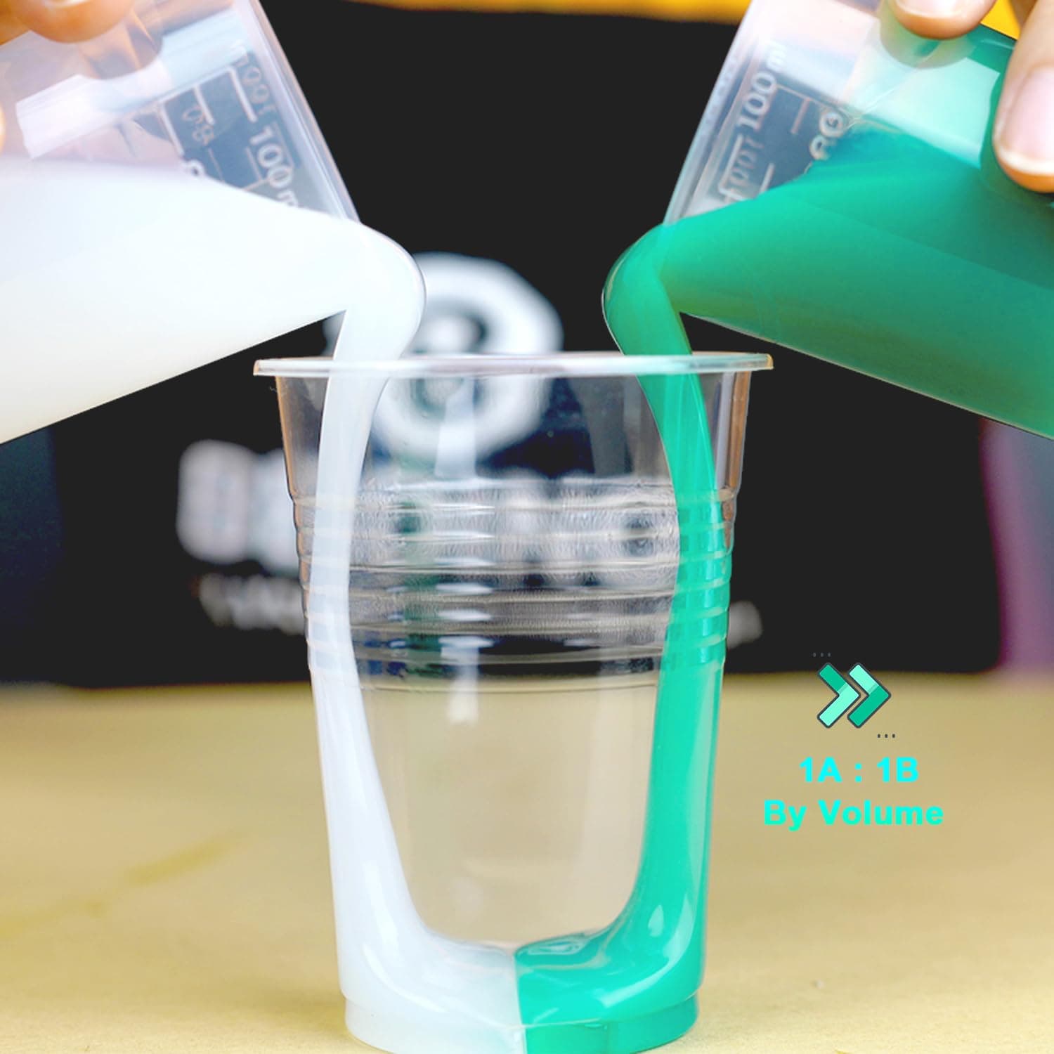 BBDINO Super Elastic Silicone Mold Making Kit 76oz Mold Making Liquid Silicone Silicone Rubber Mold Making Kit 1:1 Volume Unit Perfect for 3D Resin Mold | Silicone Mold Jade Green