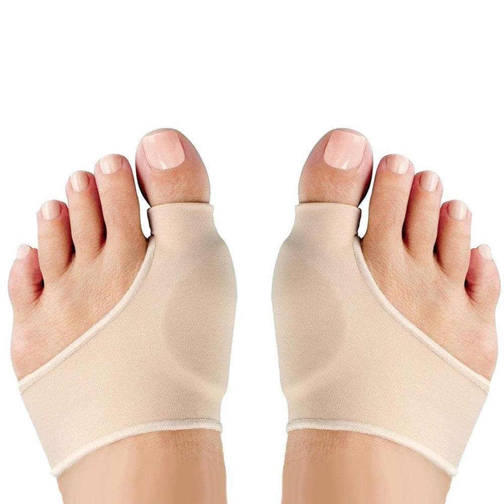 All Things AccessoryBunion Support Sleeve with Silicone Gel Bunion Pads, 2 Pack Toe Protectors for Big Toe Bunion Pain Relief and Support, One-Size S-M, (UK 4-8)