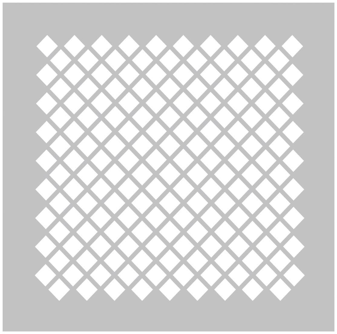 FabStencils DS 008 Fabscraps Diamond-2 Stencil for Scrapbooking