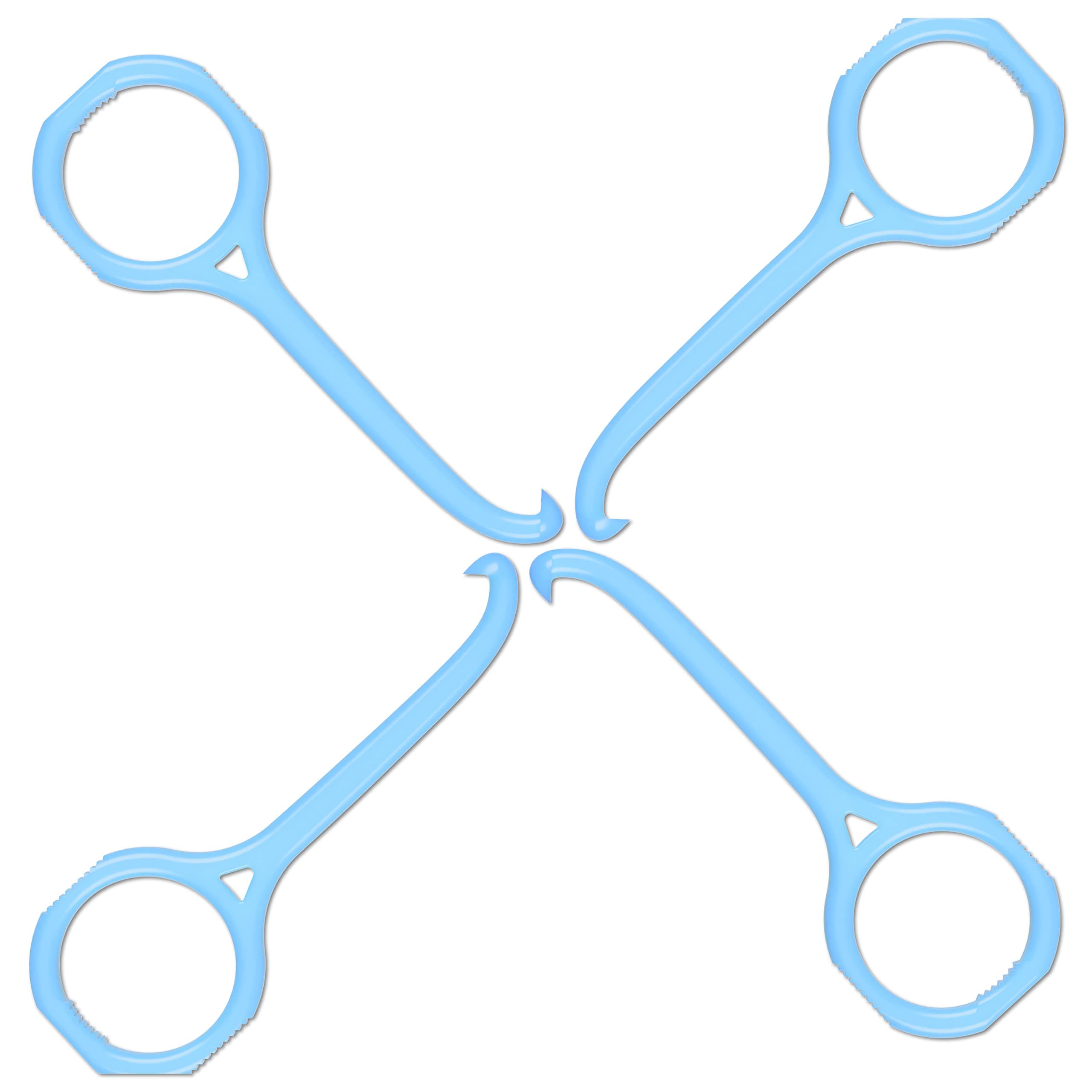 Aligner-B-Out v2 | Badass Blue 4 Pack | Invisalign Remover Tool & Aligner Remover Tool For All Aligners & Removable Retainers | Orthodontist Recommended Invisalign Accessories