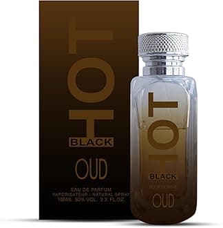 BERNARD DIMITRI HOT BLACK OUD Perfume for Men & Women - 100 ML Each| Pack of 2 | Luxurious Fragrance with Agarwood, Vanilla & Incense | Long-Lasting Freshness Smell | Perfume Spray for Daily use