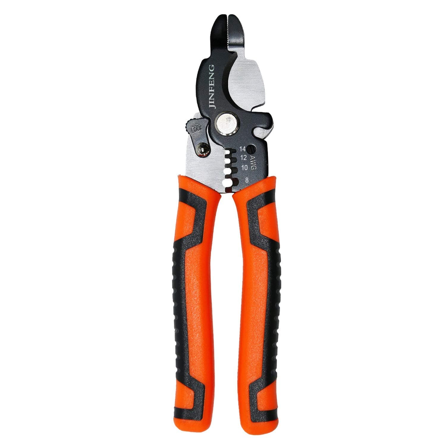 Jinfeng 8 inch Wire Stripper and Wire Cutters,Cable Cutter Multi-function Hand Tool