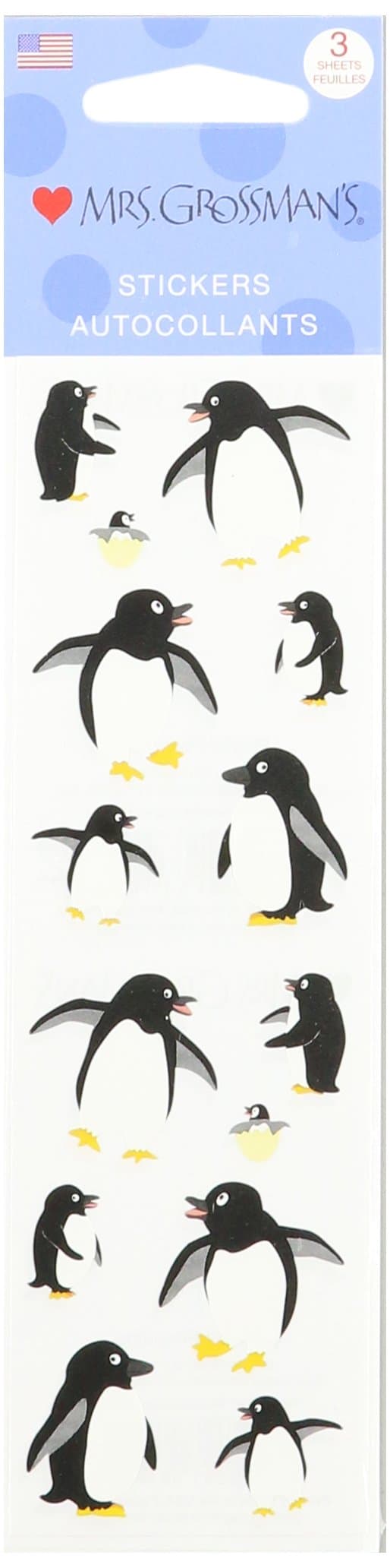 Mrs. Grossman's Stickers, Playful Penguins