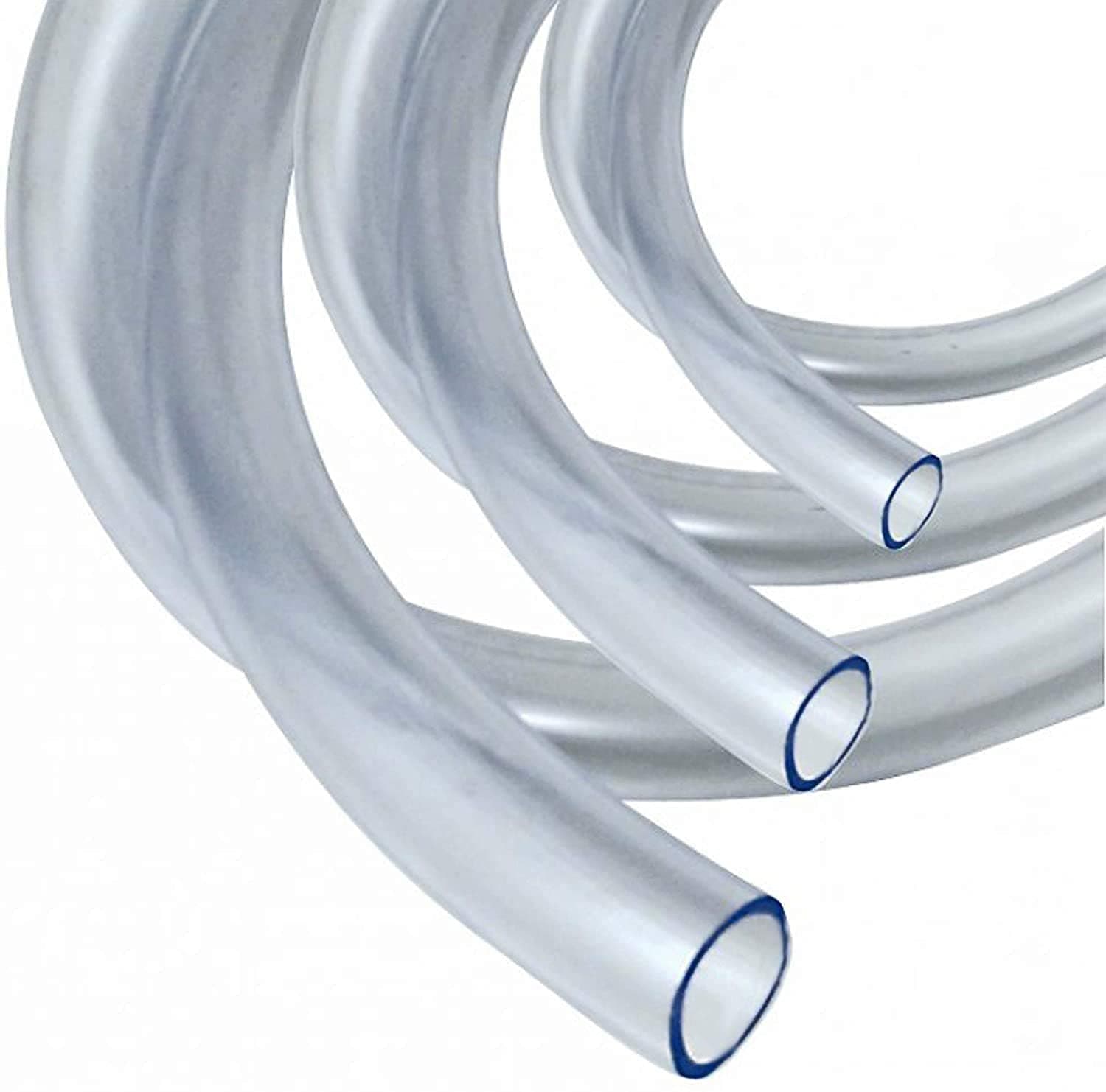 16mm Inside Diameter x 19mm Outside Diameter 5 Metres Clear PVC Flexible Flexible Vinyl Pipe Water Hose Fish AQAURIUM Pond AIR TUBING Food Grade - PENTECH Moulding CO LTD - Made in England