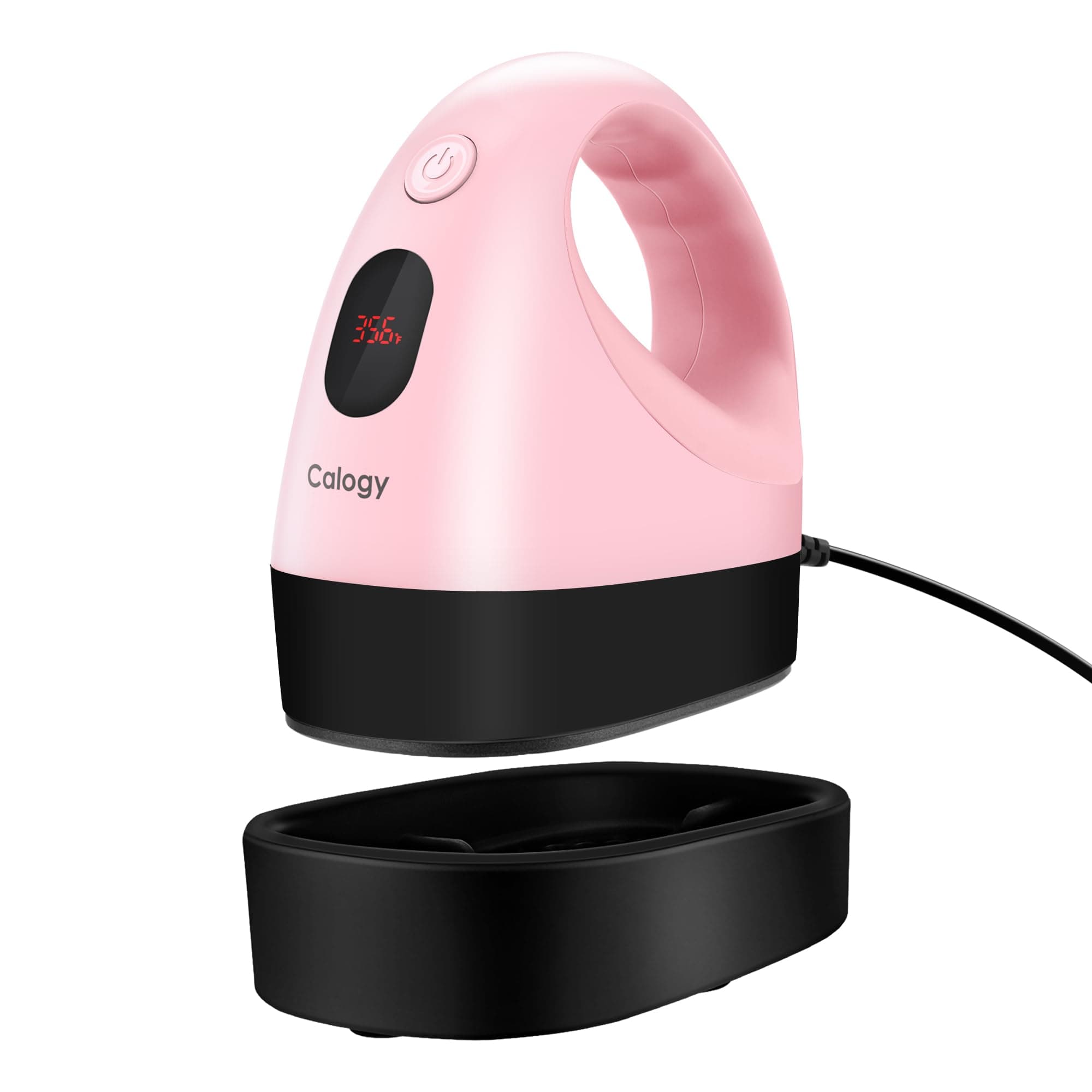 Calogy Mini Heat Press, Heat Transfer Machine, Constant Temp Control, Insulated Safety Base, Fits for Crafts, T-Shirt, Hat, Cap, Pillows (Cherry Pink)