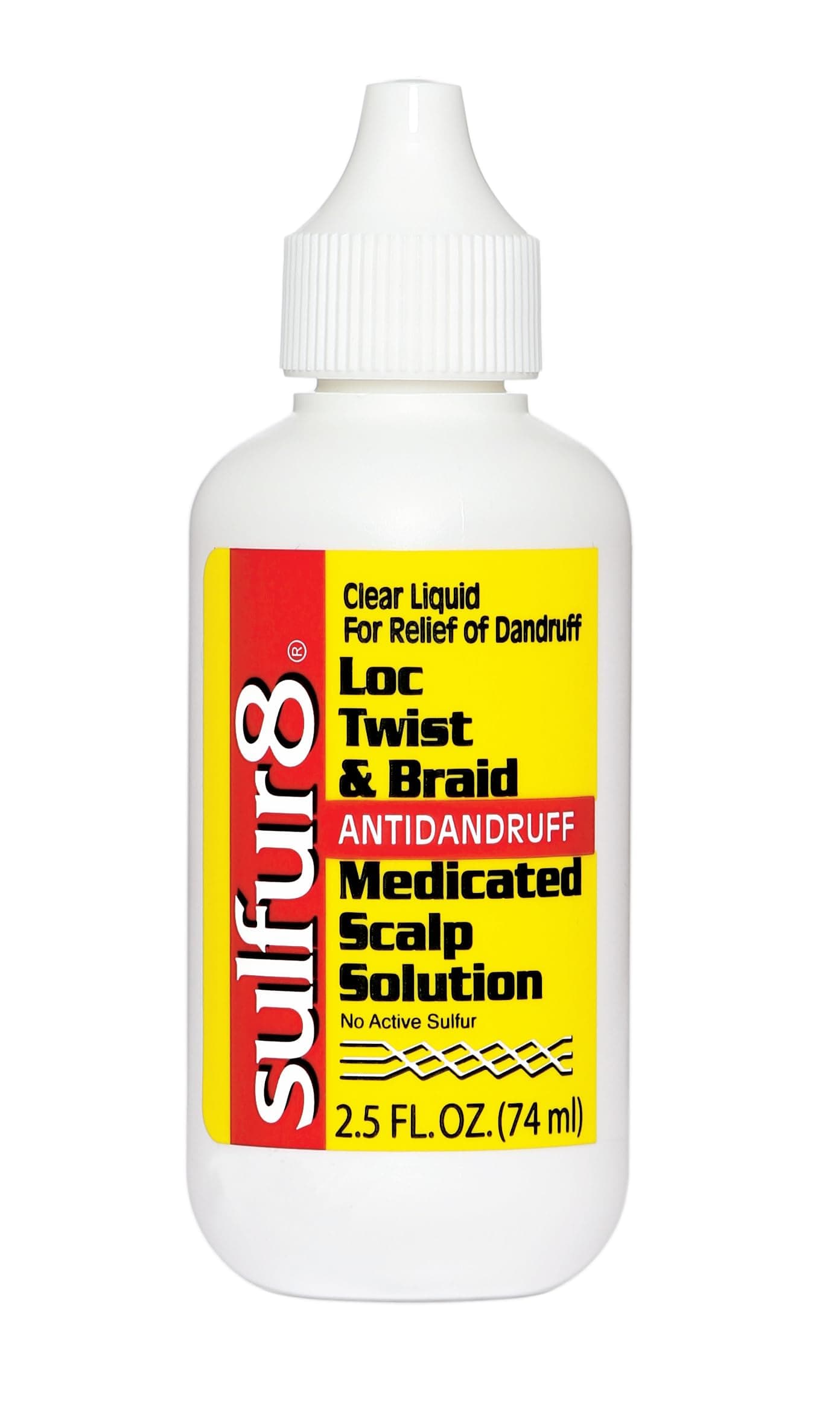 Loc Twist & Braid Medicated Scalp Solution 2.5 oz – Helps Control Dandruff Flakes, Itchy Scalp Relief & Moisturizing Scalp Treatment for Locs, Braids & Textured Hair