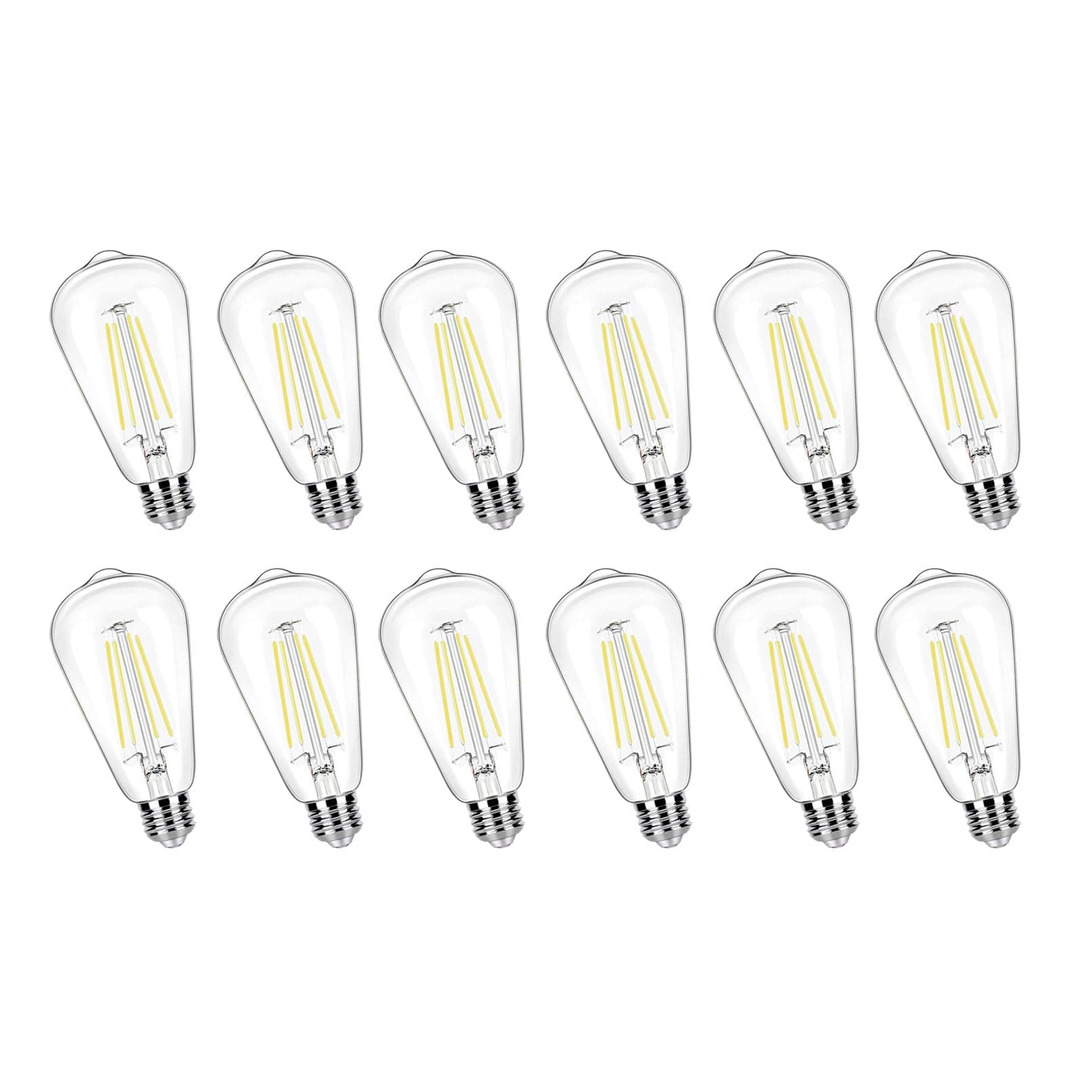 12 Pack LED Bulbs 100W Equivalent, 5000K Daylight, 9W, High Bright 1250LM, E26 Medium Base, Vintage Light Bulb for Home Lighting Fixtures, Non-Dim, CRI90