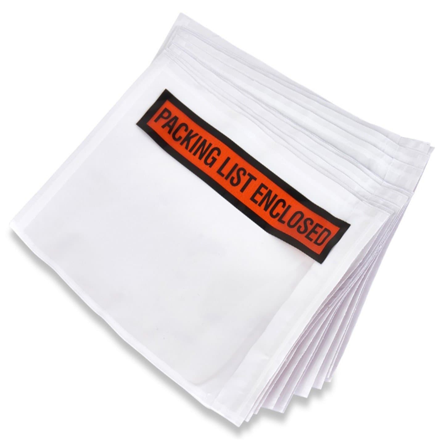 Packing List Envelopes, Adhesive Invoice Enclosed Pouches for Secure Document Attachment, 4.5 x 5.5 in (200 Pack)