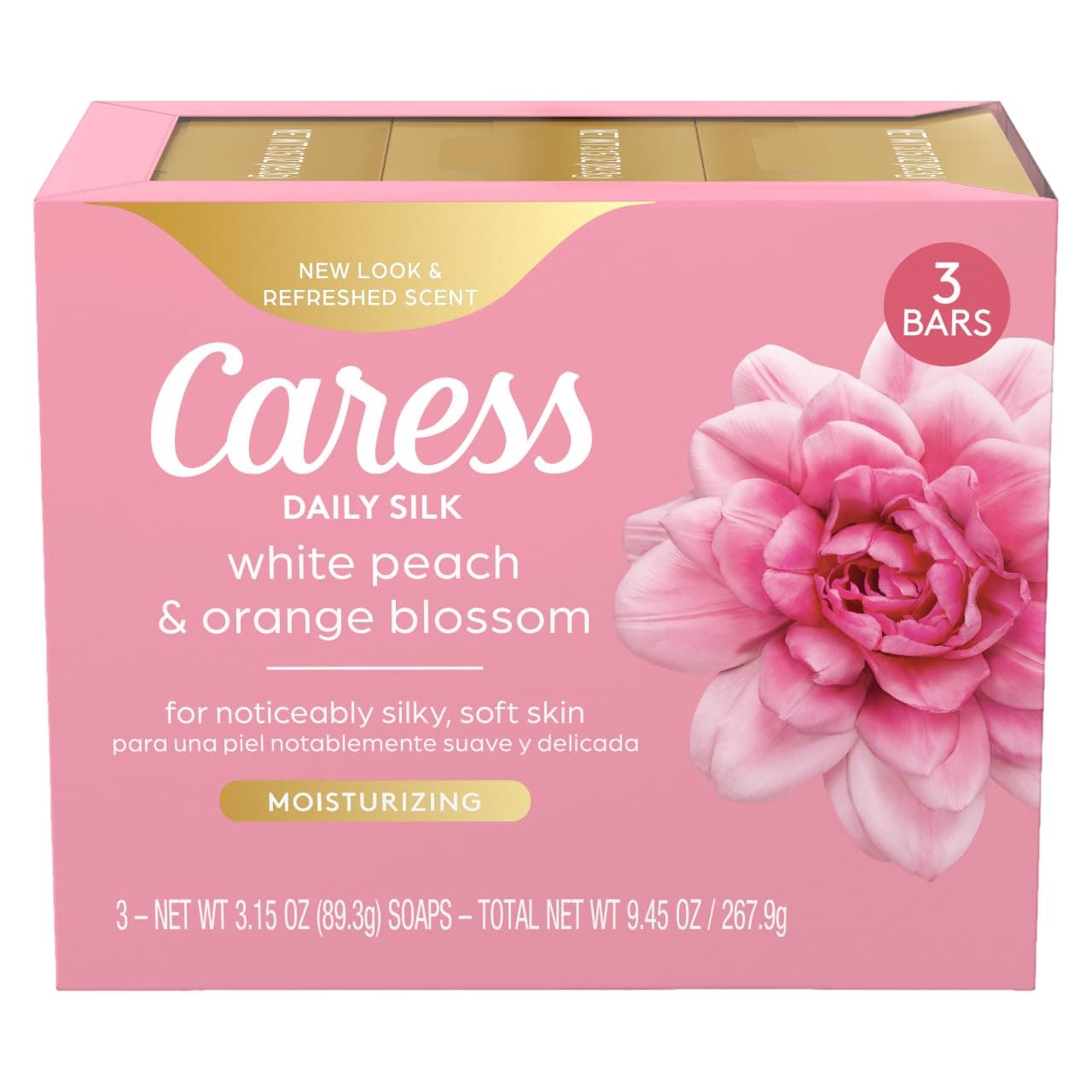 Caress Daily Silk Bar Soap (3 Bars)