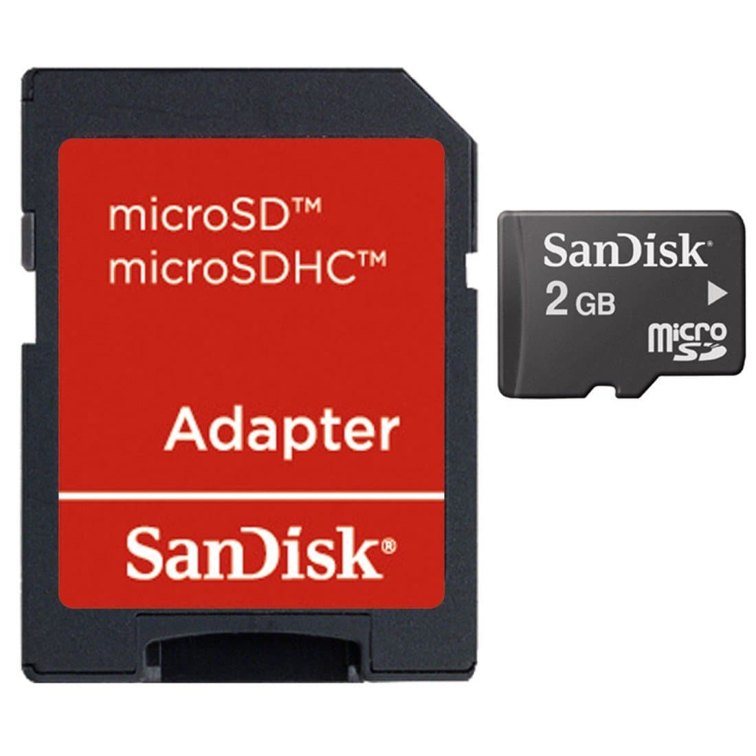 SanDisk 2GB Mobile MicroSDHC Class 4 Flash Memory Card with Adapter- SDSDQM-002G-B35A