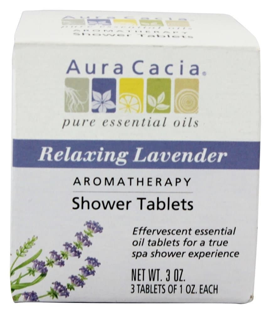 Aura CaciaShower Tablets Relaxing Lavender 3 Ct 3 Ounce Multi