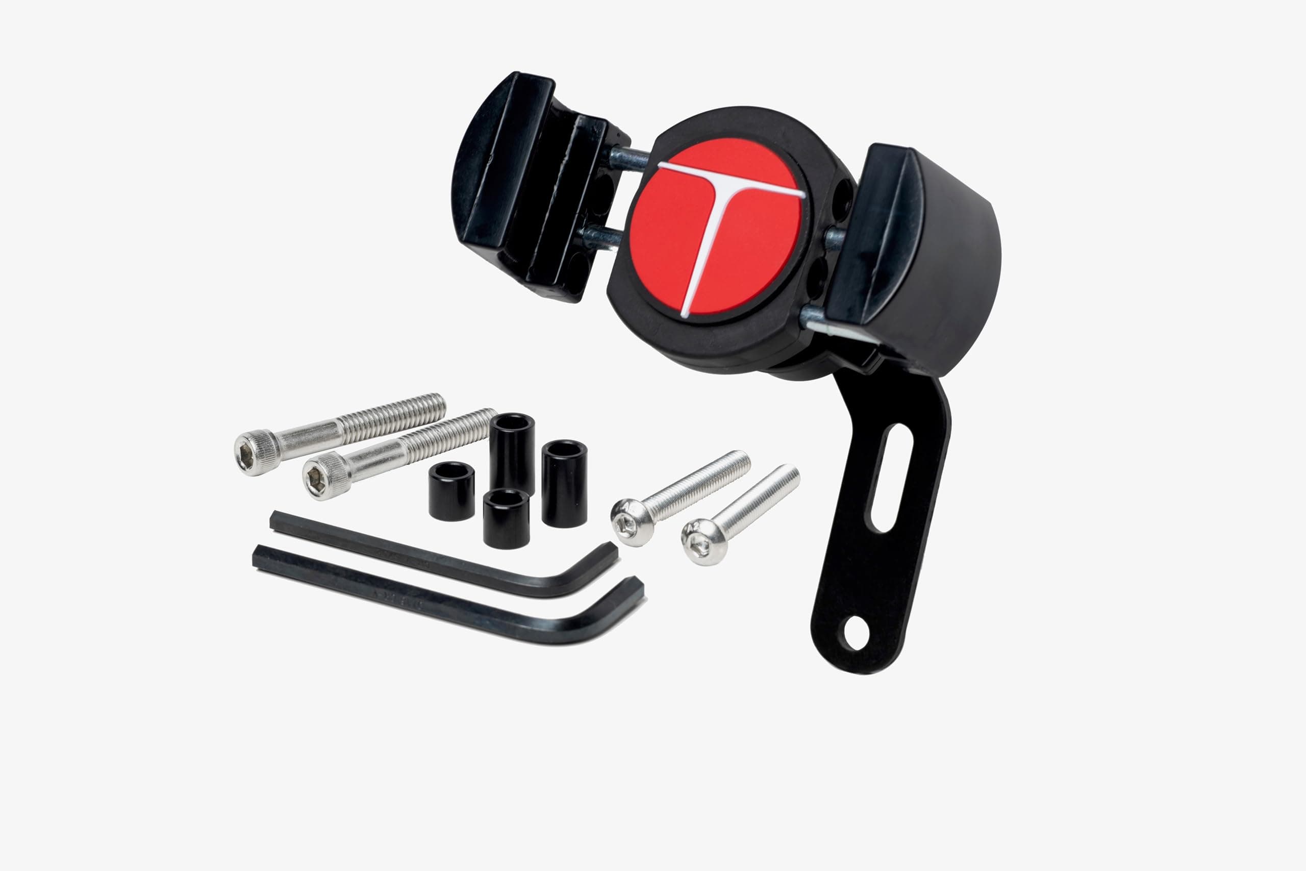 Techmount Universal Motorcycle Control Mount 4-31001-B-TechGripper - The Most Dependable Holder for Phones with or Without a Case! - Extra Strong and Reliable - Adjustable to Fit Most Motorcycles!