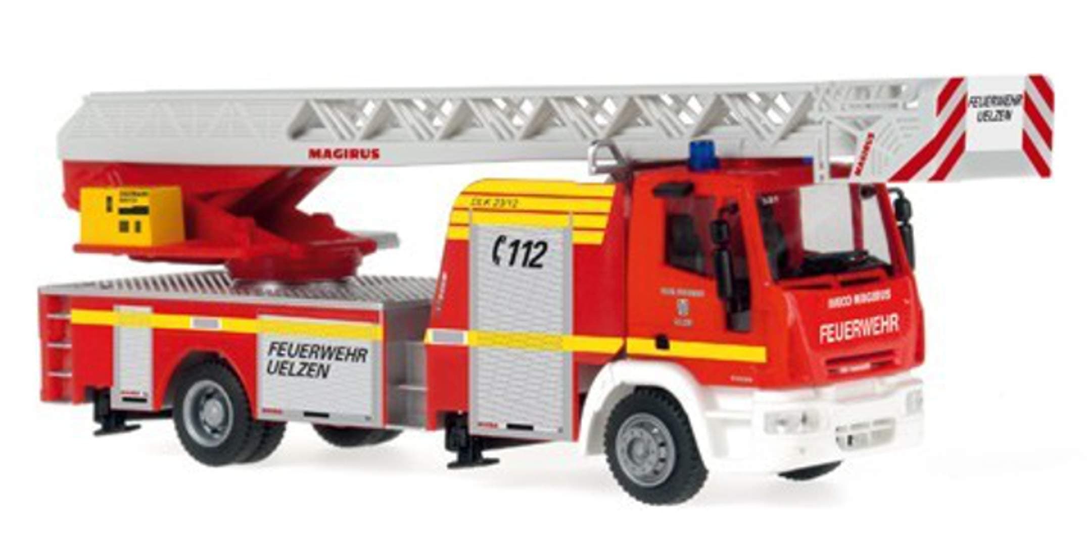 Magirus Fire Engine DLK 32 Uelzen, Ready Model, Scale 1:87 Rietze