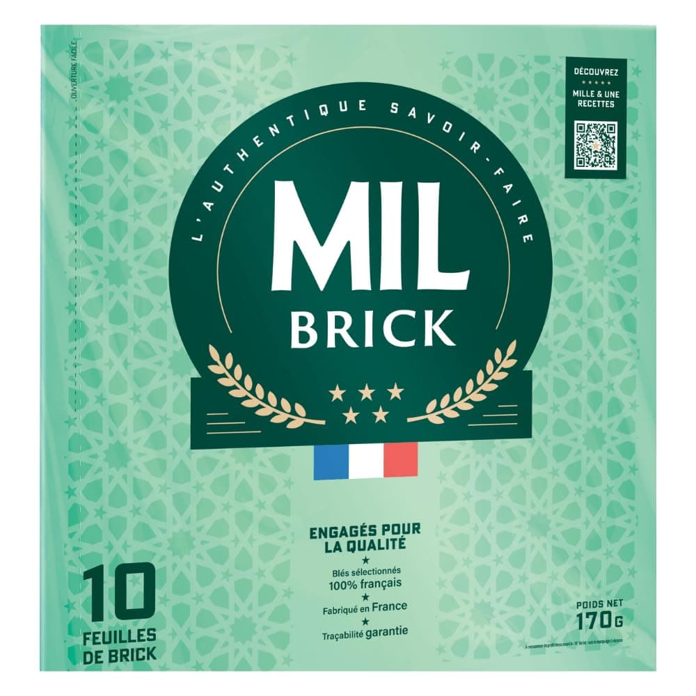 Mil Brick Feuilles de Brick Pastry 20 x Circular Sheets