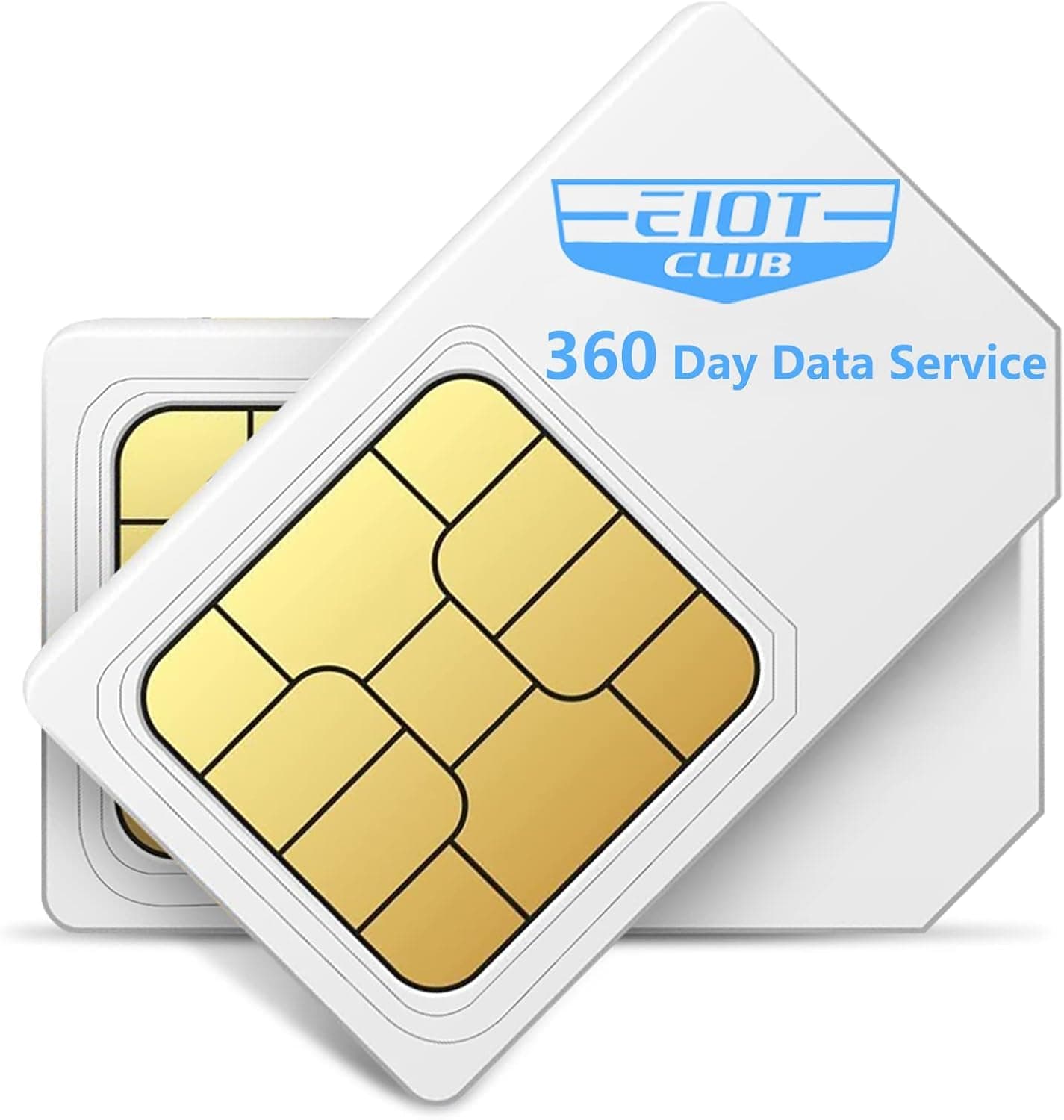 EIOTCLUB Data SIM Card for 360 Days - Compatible with USA Nationwide Networks for Unlocked Security Solar and Hunting Trail Game Cameras IoT Device(USA Coverage, Triple Cut 3-in-1)