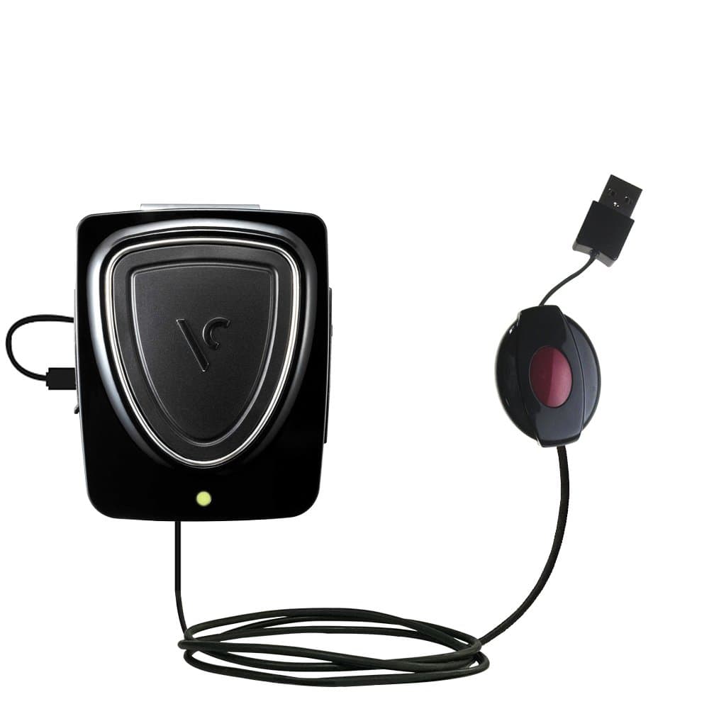 Compact Retractable USB Cable Charging Compatible with Voice Caddie VC200 with TipExchange Upgradeable System