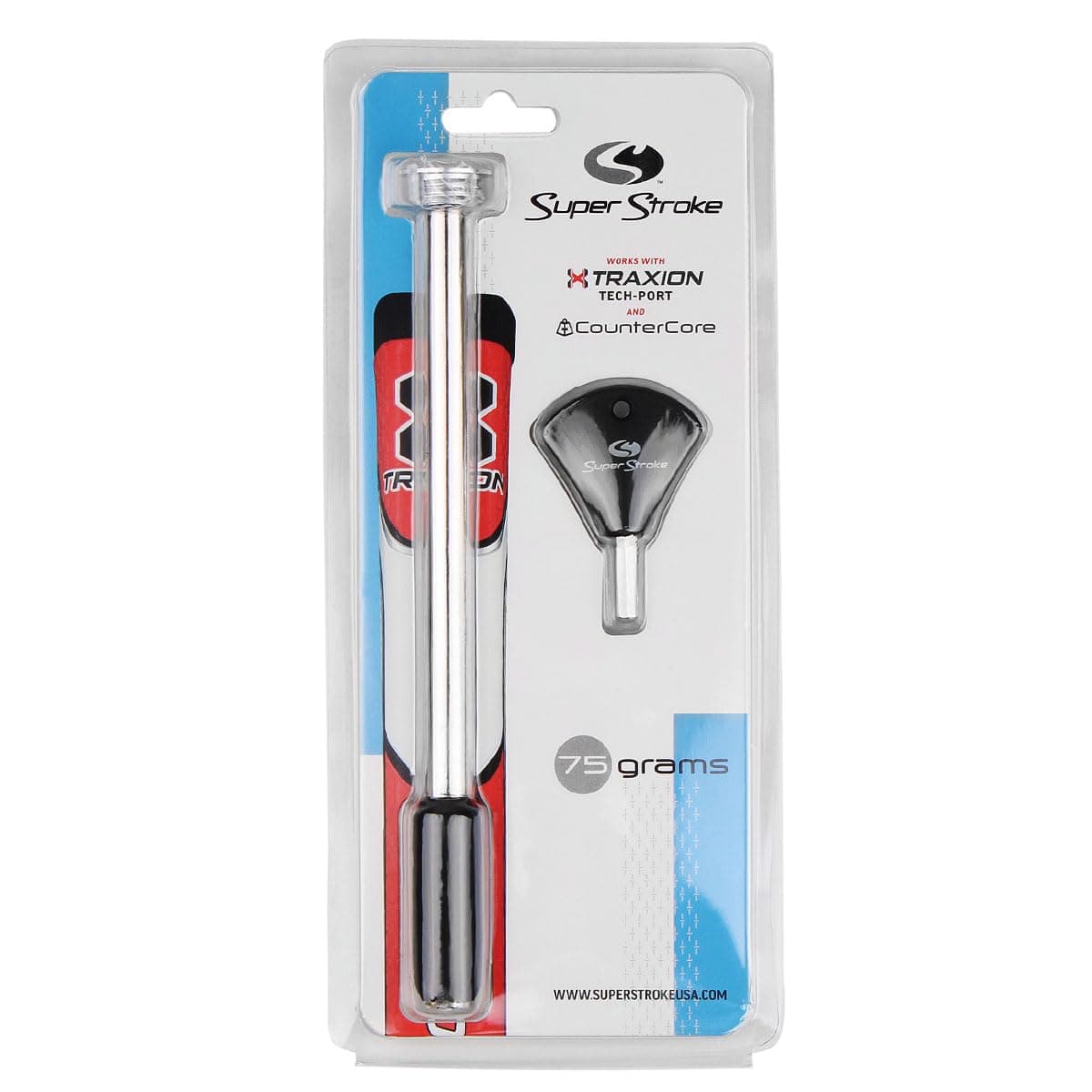 SuperStroke 75G Counter Core, Black, Silver (RSS163)