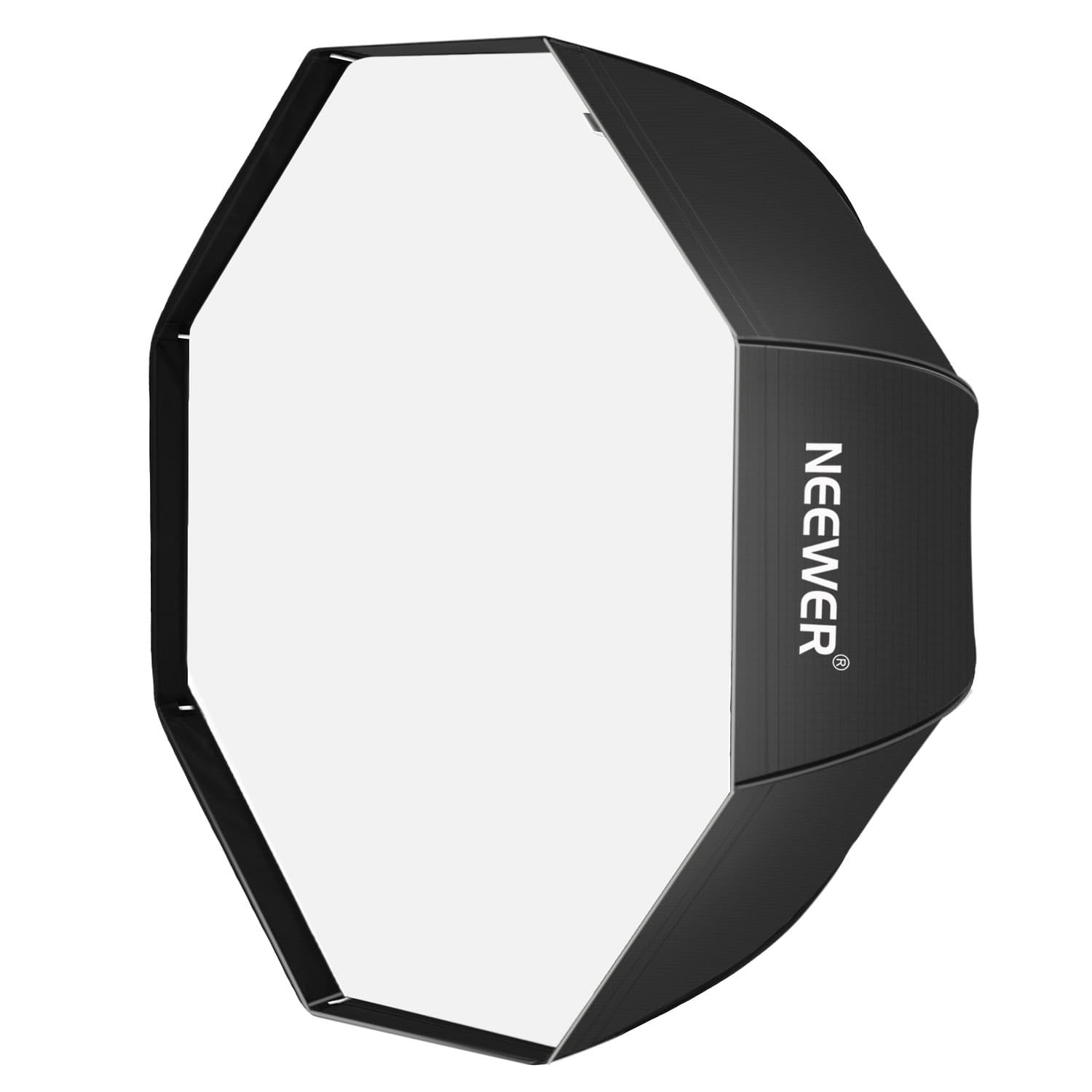 32 inches/ 80 centimeters Octagonal Softbox Umbrella with Red Edges and Carrying Bag for Portrait or Product Photography, Suitable for Canon Nikon Sony Speedlite, Studio Flash (Black)