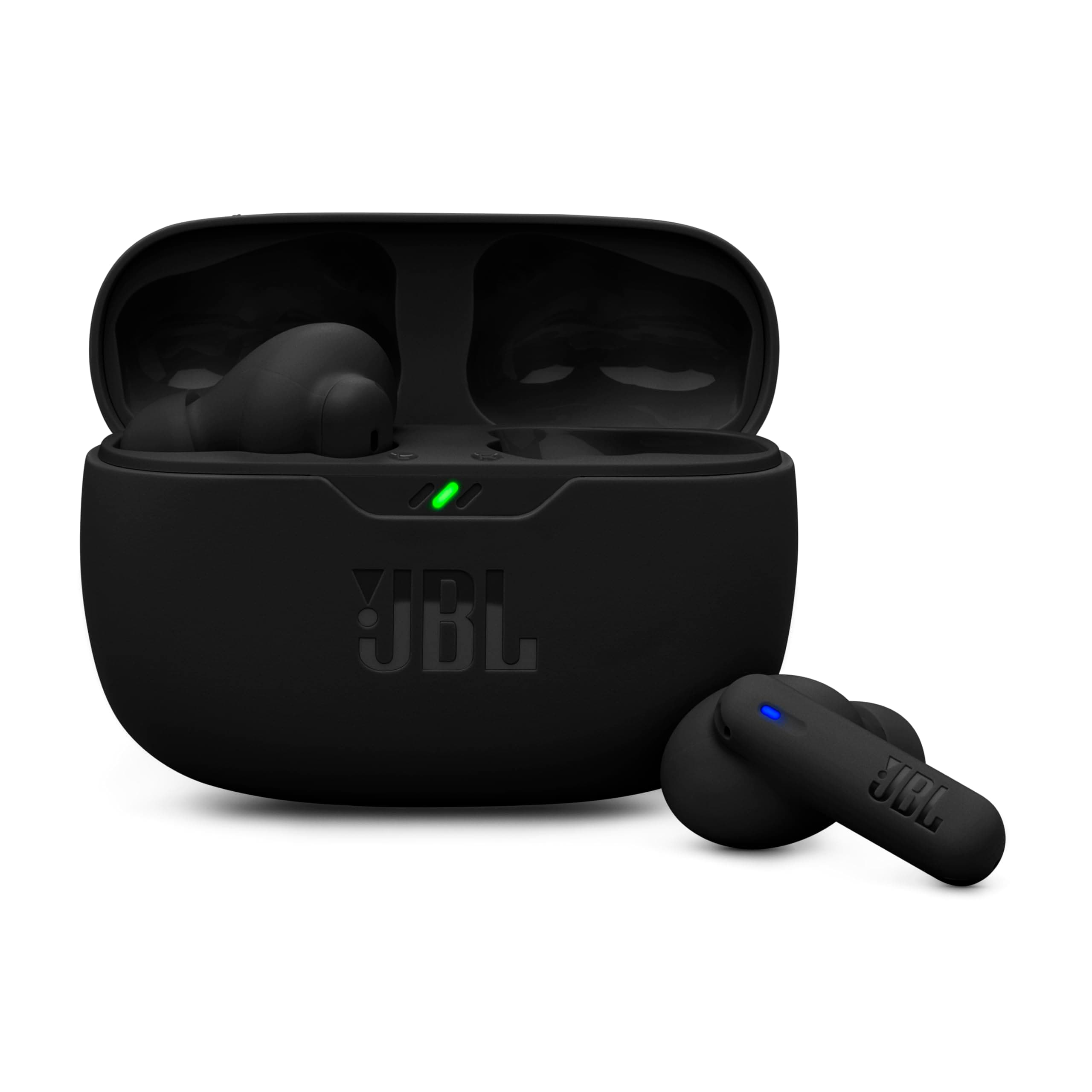 Wave Beam 2 Adaptive Noise Cancelling with Smart Ambient True Wireless Earbuds, Deep Bass, Comfort Fit, 40H Battery, Hands-Free + VoiceAware, Water and Dust Resistant - Black, JBLWBEAM2BLK