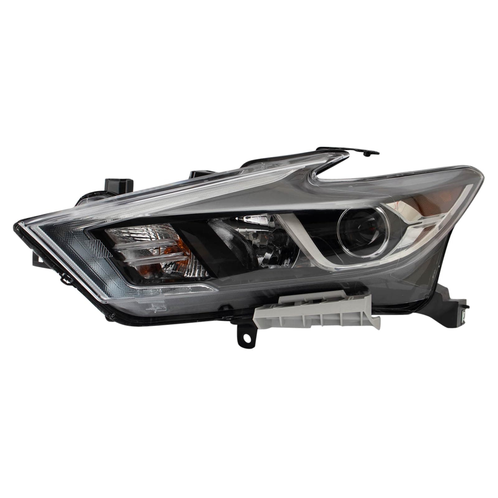 TRQ Left Headlight Assembly Compatible with 2016-2018 Nissan Maxima