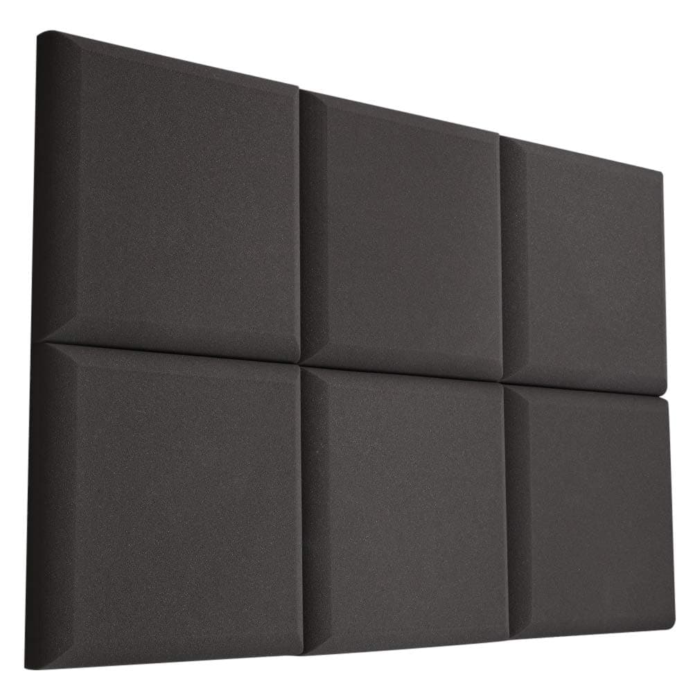 VACOUSTIC 6 Pack - Acoustic Studio Foam Round C-Panel 2" X 12" X 12" Sound Absorber Soundproofing Wall Foam Acoustic Panels Noise Reduction Acoustic Treatment Acoustic Control Sound Dampening