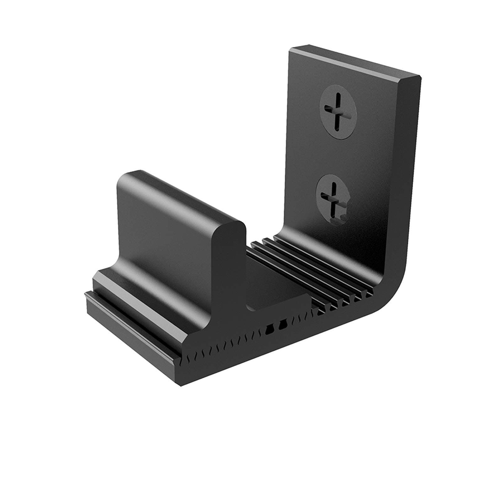 CCJHSliding Barn Door Bottom Floor Guide Adjustable Wall Mount No Need for Ground Drilling(Black 1pcs)